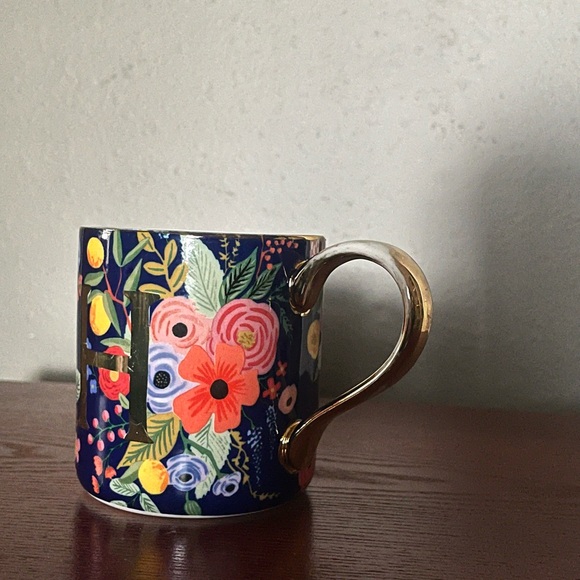 Rifle Paper Co for Anthropologie H initial mug - Picture 2 of 3